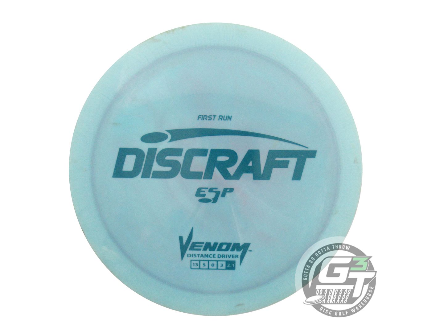 USED Discraft FIRST RUN ESP Venom 173g Teal Green Stamp Distance Driver Disc