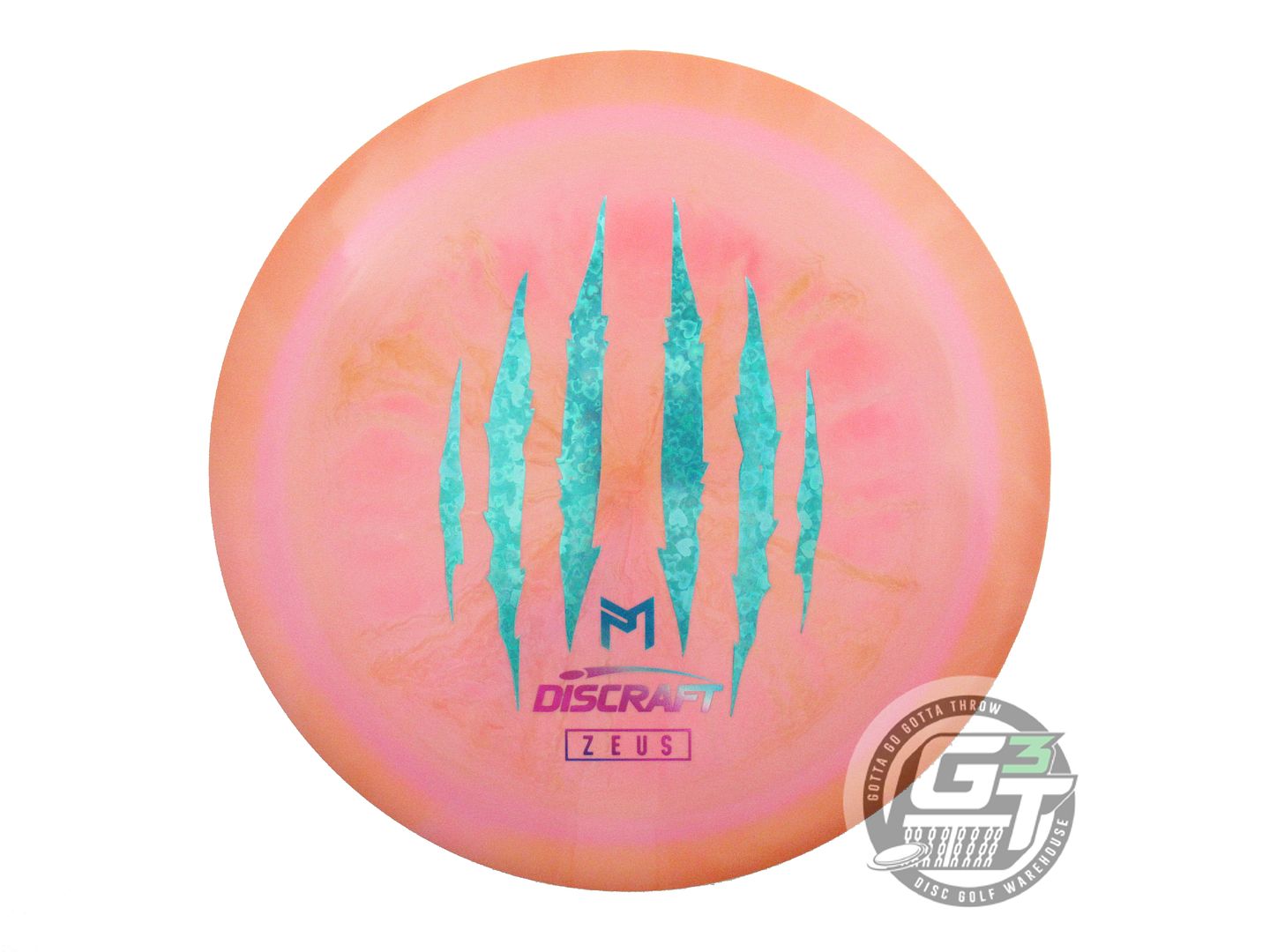 USED Discraft [McBETH] 6X CLAW ESP Zeus 175g Orange-Pink Driver Golf Disc
