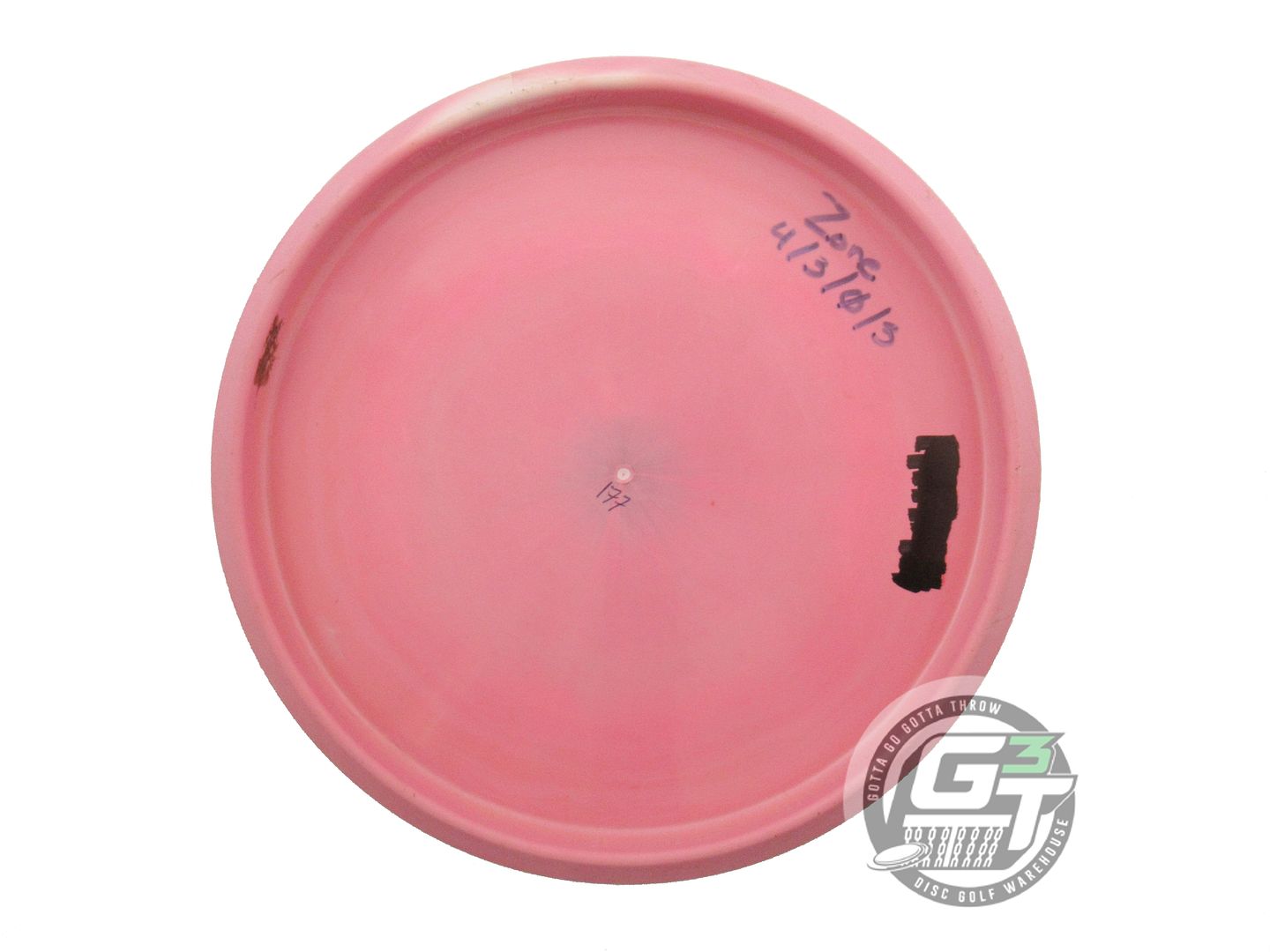 USED Discraft ESP Zone 177g Pink Teal Shatter Foil Putter Golf Disc