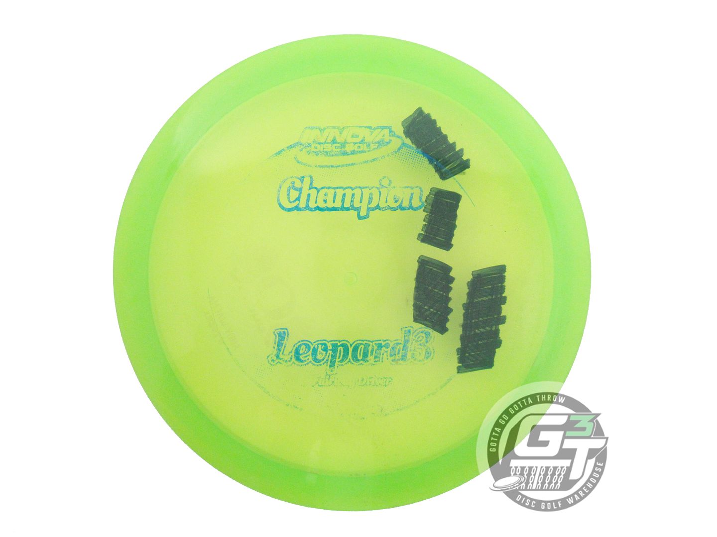 USED Innova Champion Leopard3 171g Lime Blue Foil Fairway Driver Golf Disc
