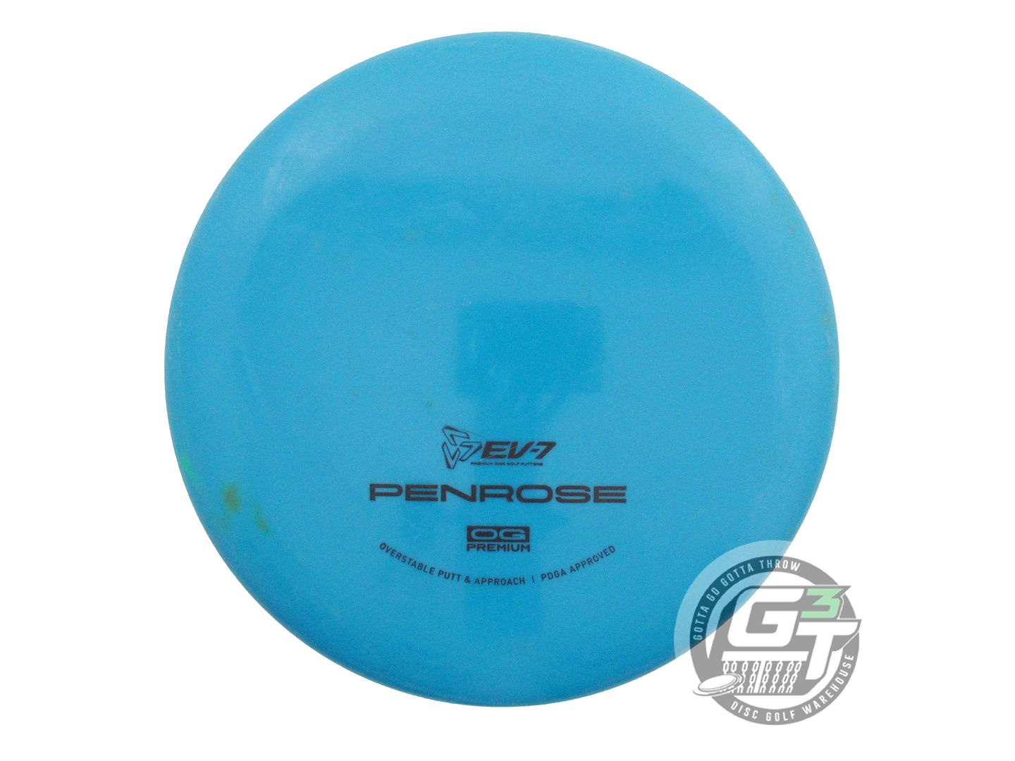 USED EV-7 Premium Penrose 175g Blue Black Stamp Putter Golf Disc
