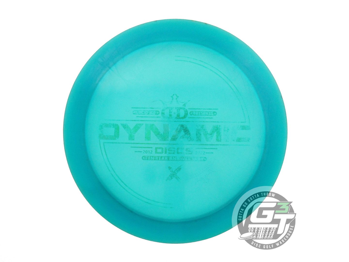 USED Dynamic Discs [10 YEAR] Lucid Ice Trespass 175g Teal Green Foil Driver Disc
