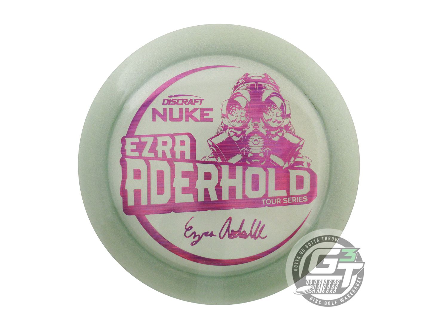 USED Discraft [ADERHOLD] Metallic Z Nuke 175g Smoke Purple Laser Driver Disc