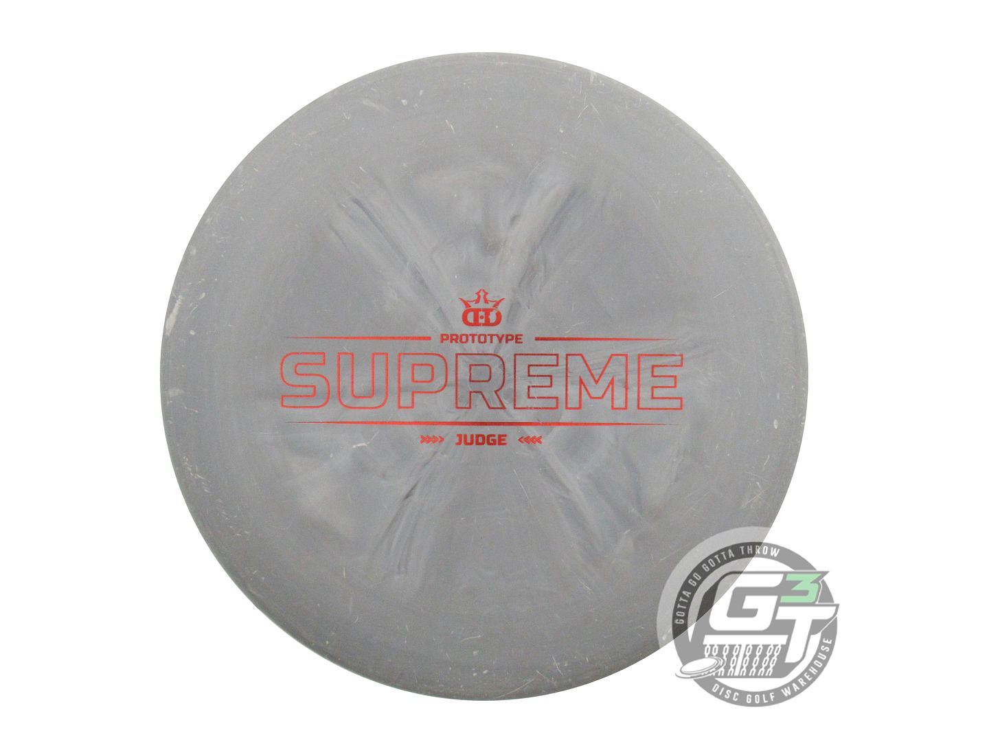 USED Dynamic Discs PROTO Classic Supreme Judge 173g Gray Red Foil Putter Disc