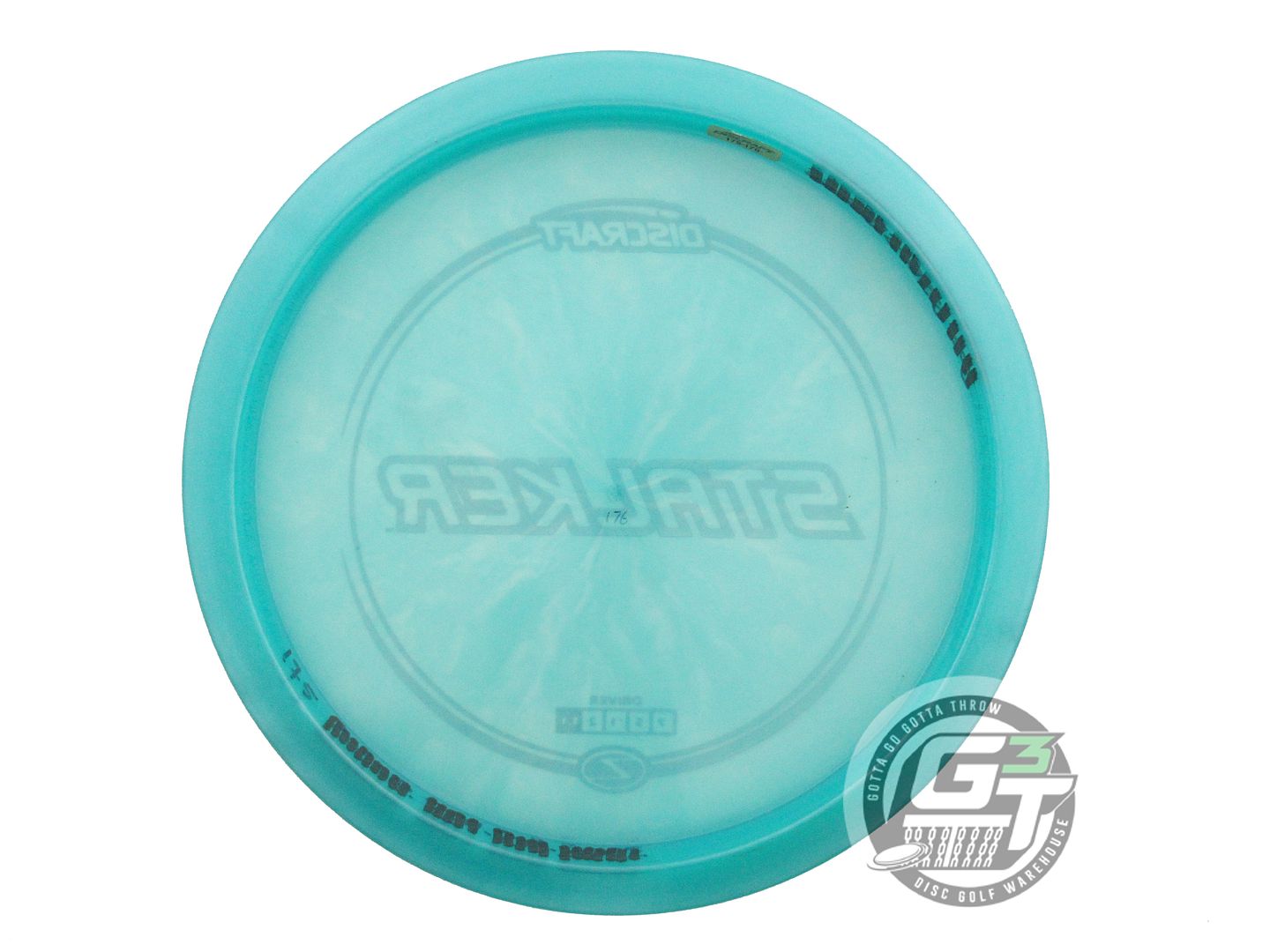 USED Discraft Z Stalker 175g Teal Blue Holo Foil Fairway Driver Golf Disc