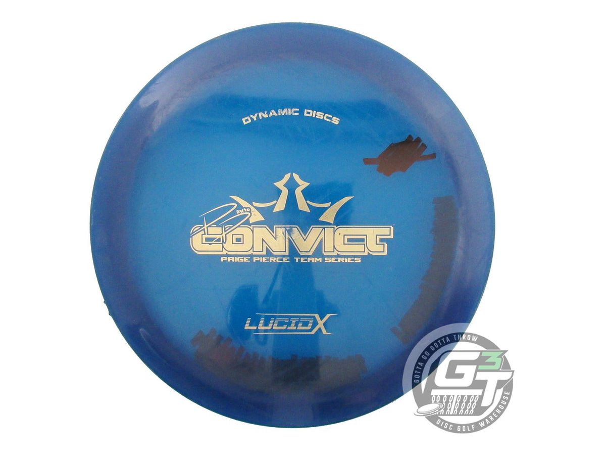 USED Dynamic Discs [PIERCE] Lucid-X Convict 174g Blue Distance Driver Golf Disc