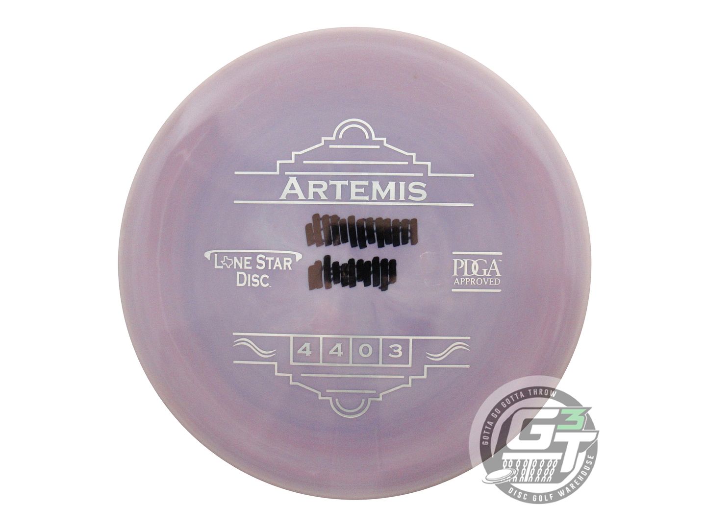 USED Lone Star Alpha Artemis 174g Lilac Silver Stamp Midrange Golf Disc
