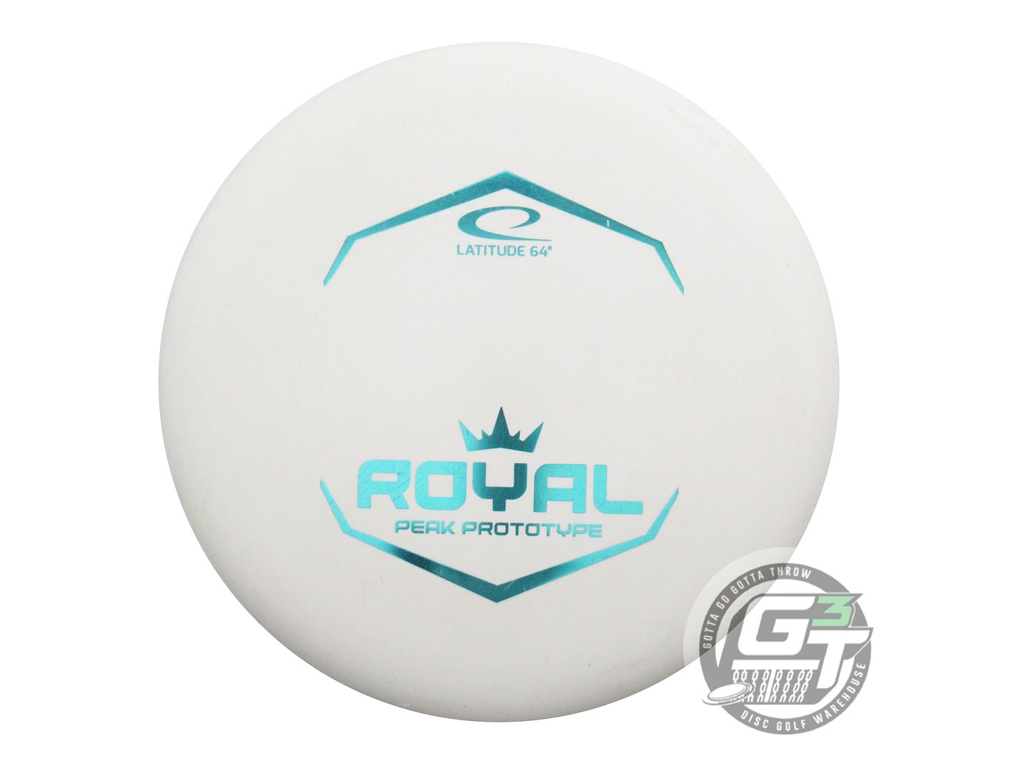 USED Latitude 64 PROTOTYPE Royal Sense Peak 174g White Aqua Foil Putter Disc
