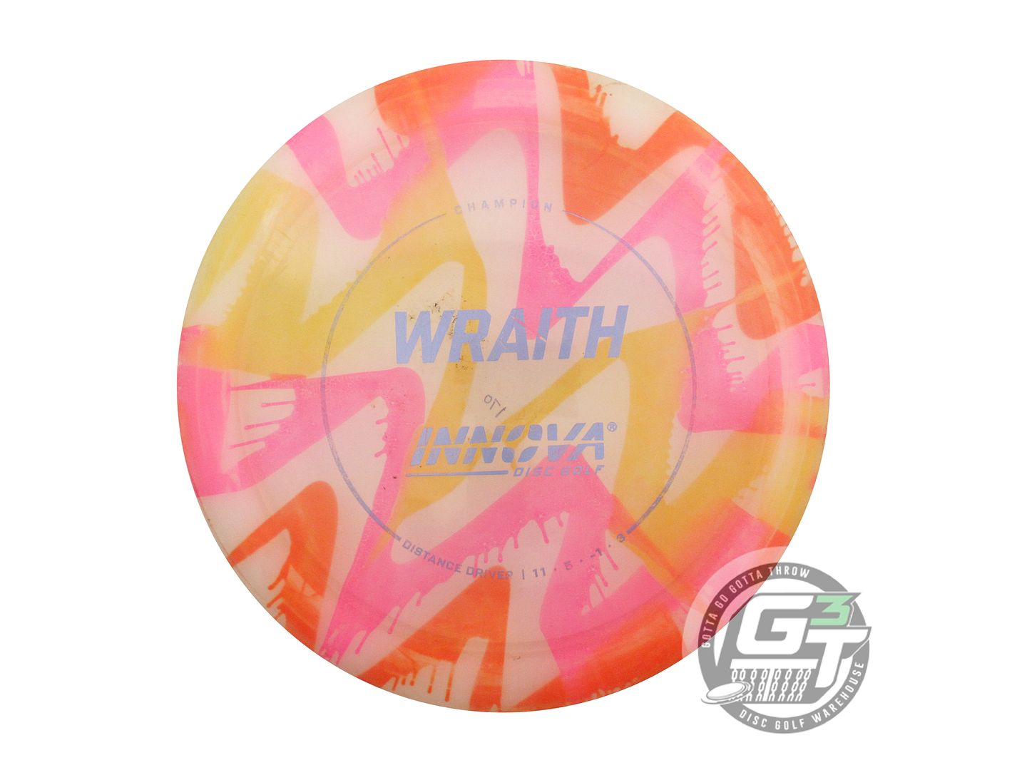 USED Innova I-DYE Champion Wraith 170g Splatter Distance Driver Golf Disc