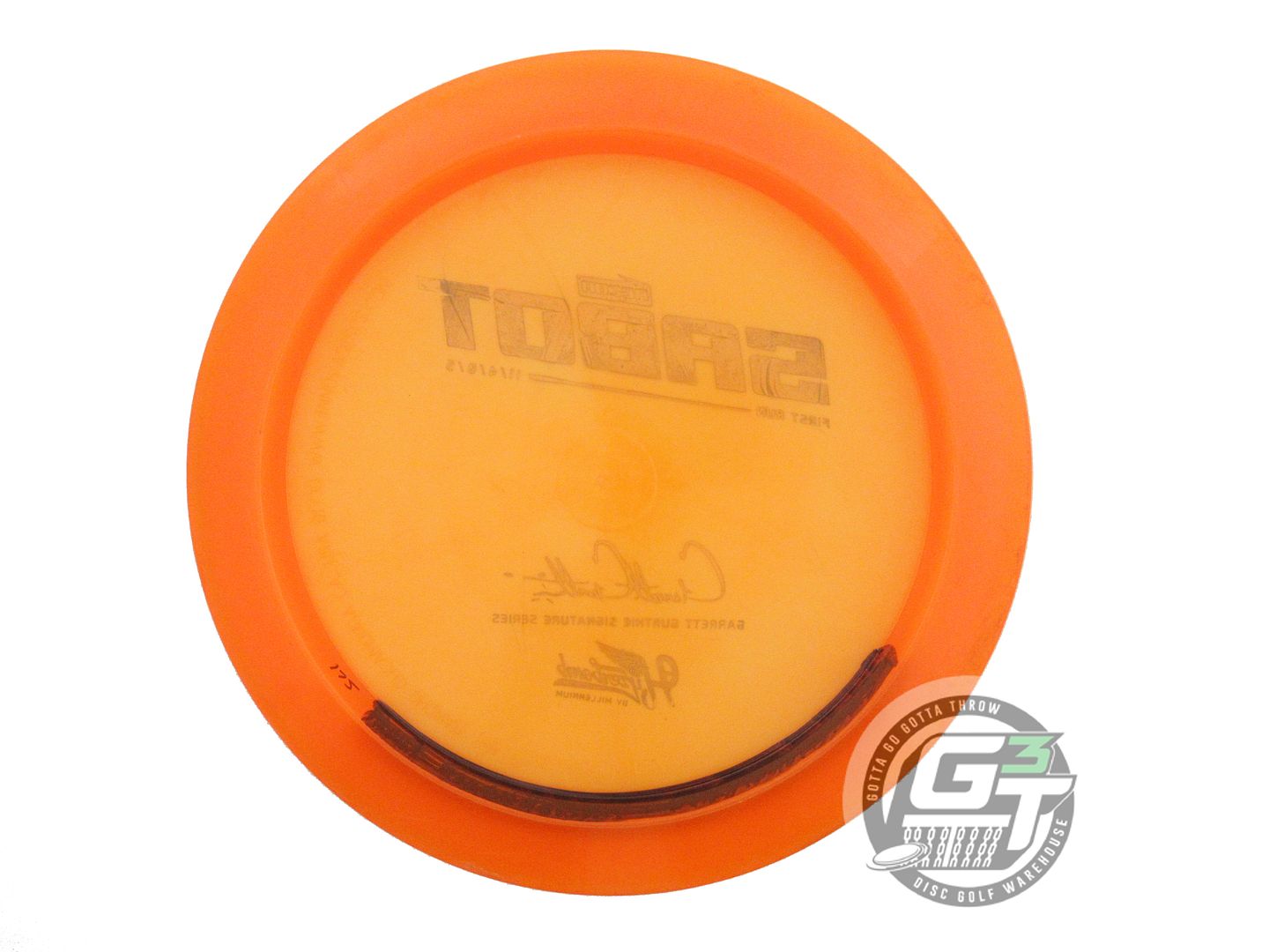 USED Hyzerbomb [GURTHIE] FIRST RUN Recon Sabot 175g Orange Blue Foil Driver Disc