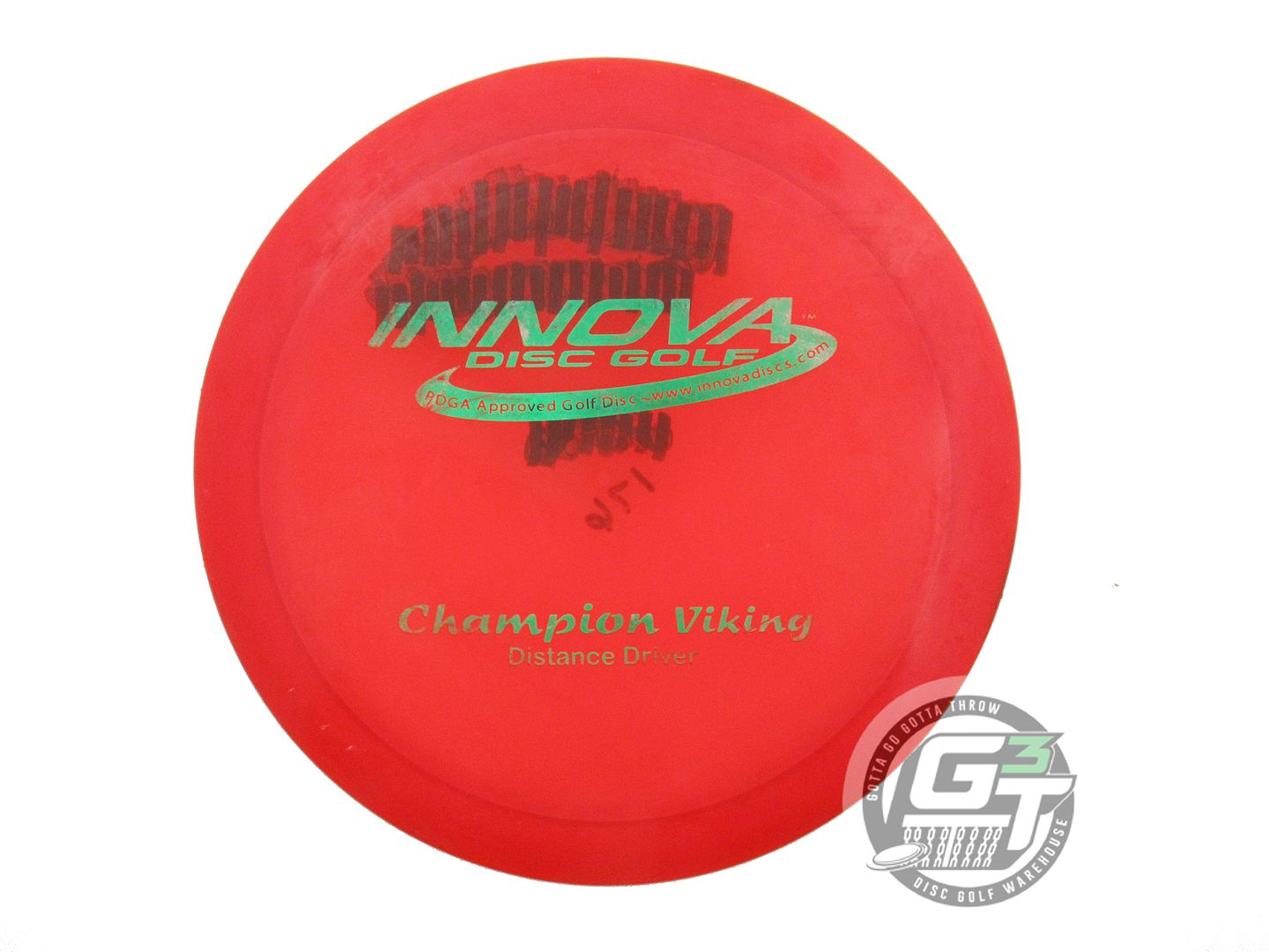 USED Innova Champion Viking 176g Red Green Foil PFN Distance Driver Golf Disc