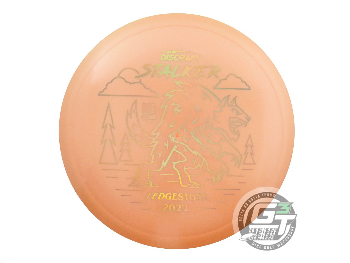 NOS Discraft [LEDGESTONE] Big Z Stalker 178g Peach Gold Holo Fairway Driver Disc