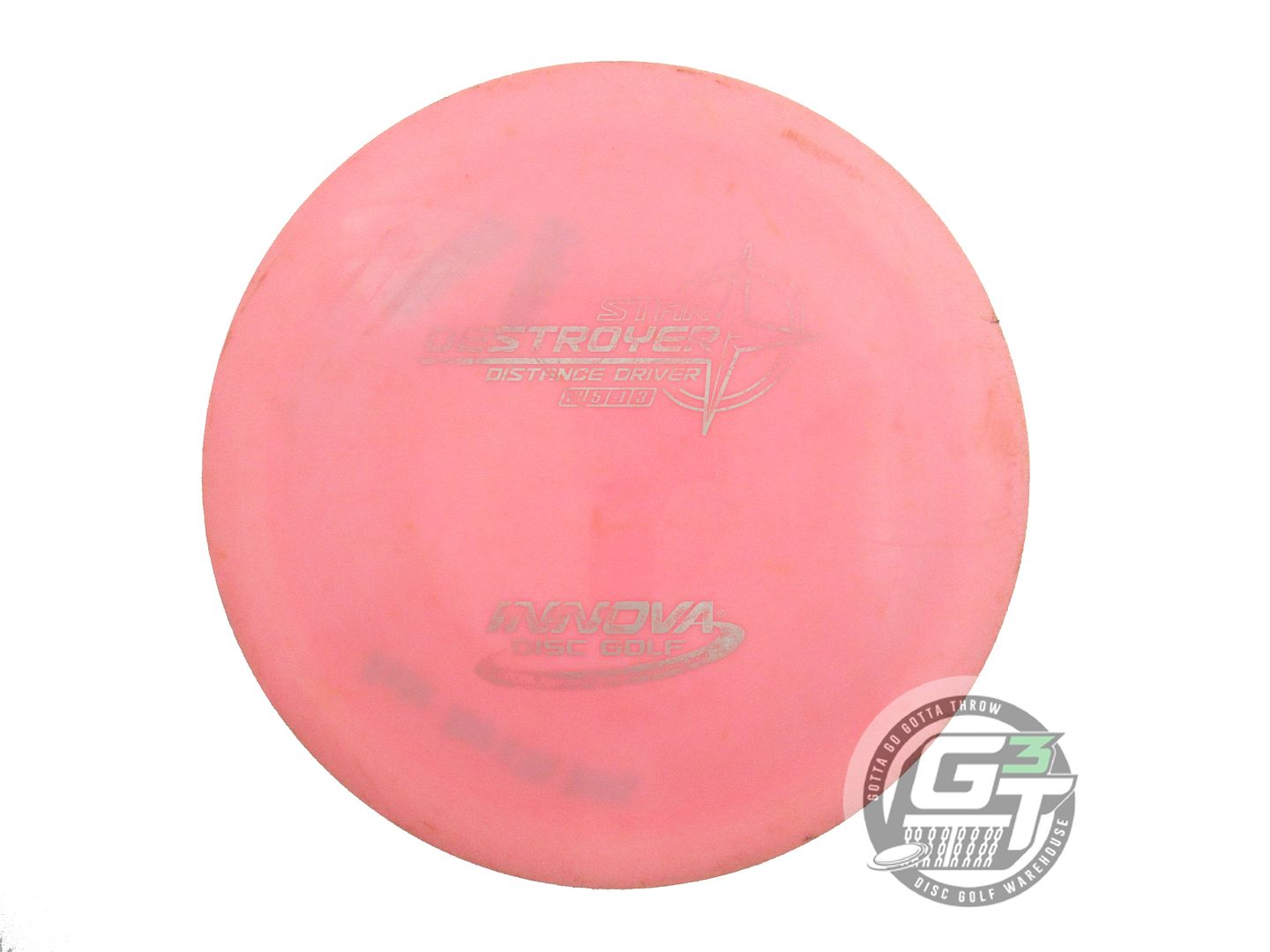 USED Innova Star Destroyer 169g Pink Silver Stamp Distance Driver Golf Disc