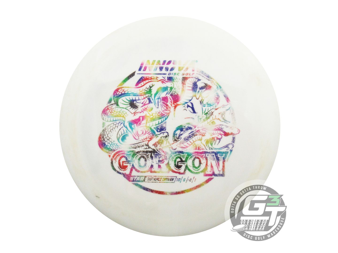 USED Innova Star Gorgon 170g White Jellybean Foil Distance Driver Golf Disc