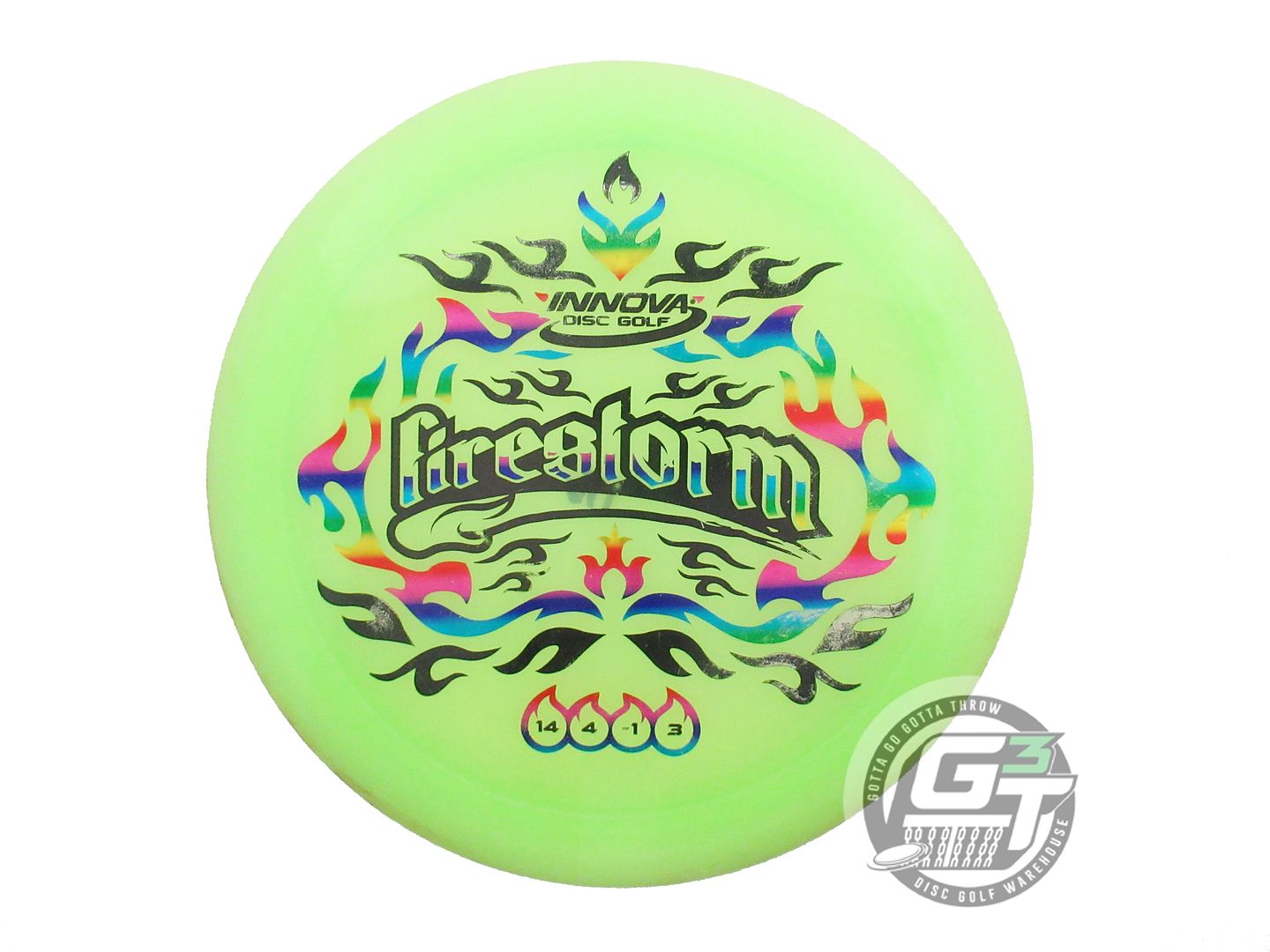 USED Innova [SE] Champion Firestorm 176g Lime Distance Driver Golf Disc