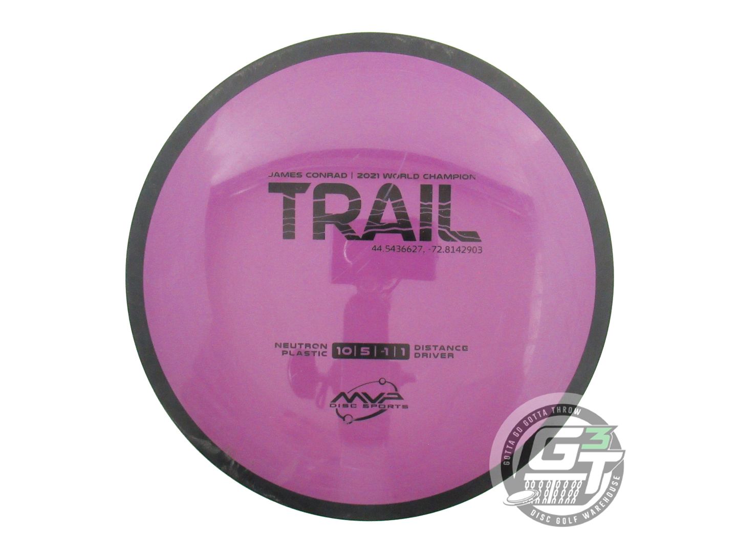 USED MVP Disc Sports Classic Neutron Trail 174g Purple Distance Driver Golf Disc