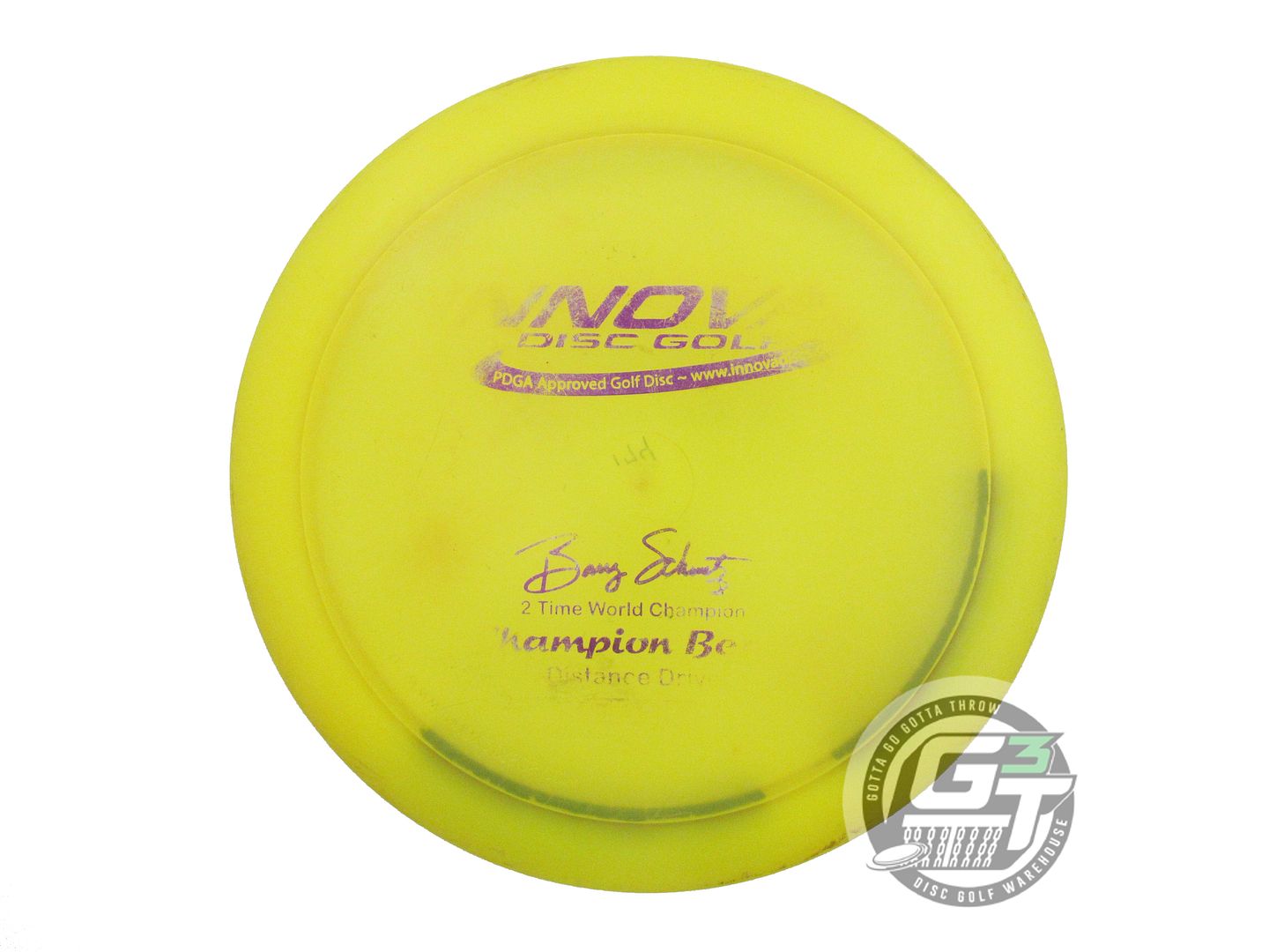 USED Innova Champion Beast 174g Yellow Purple Foil Distance Driver Golf Disc