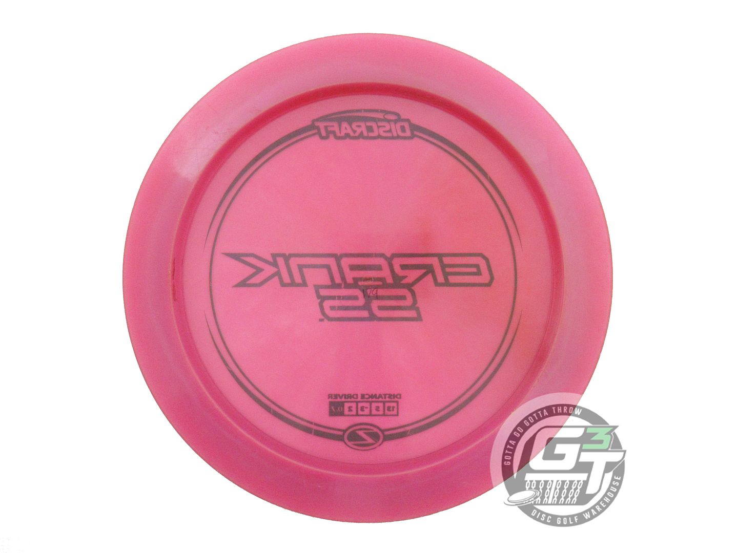 USED Discraft Z Crank SS 178g Pink Black Stamp Distance Driver Golf Disc