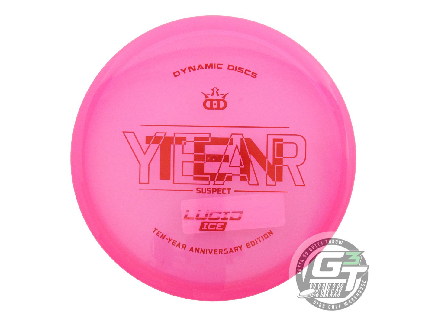 Dynamic Discs Limited Edition 10-Year Anniversary Lucid Ice Suspect Midrange Golf Disc (Individually Listed)