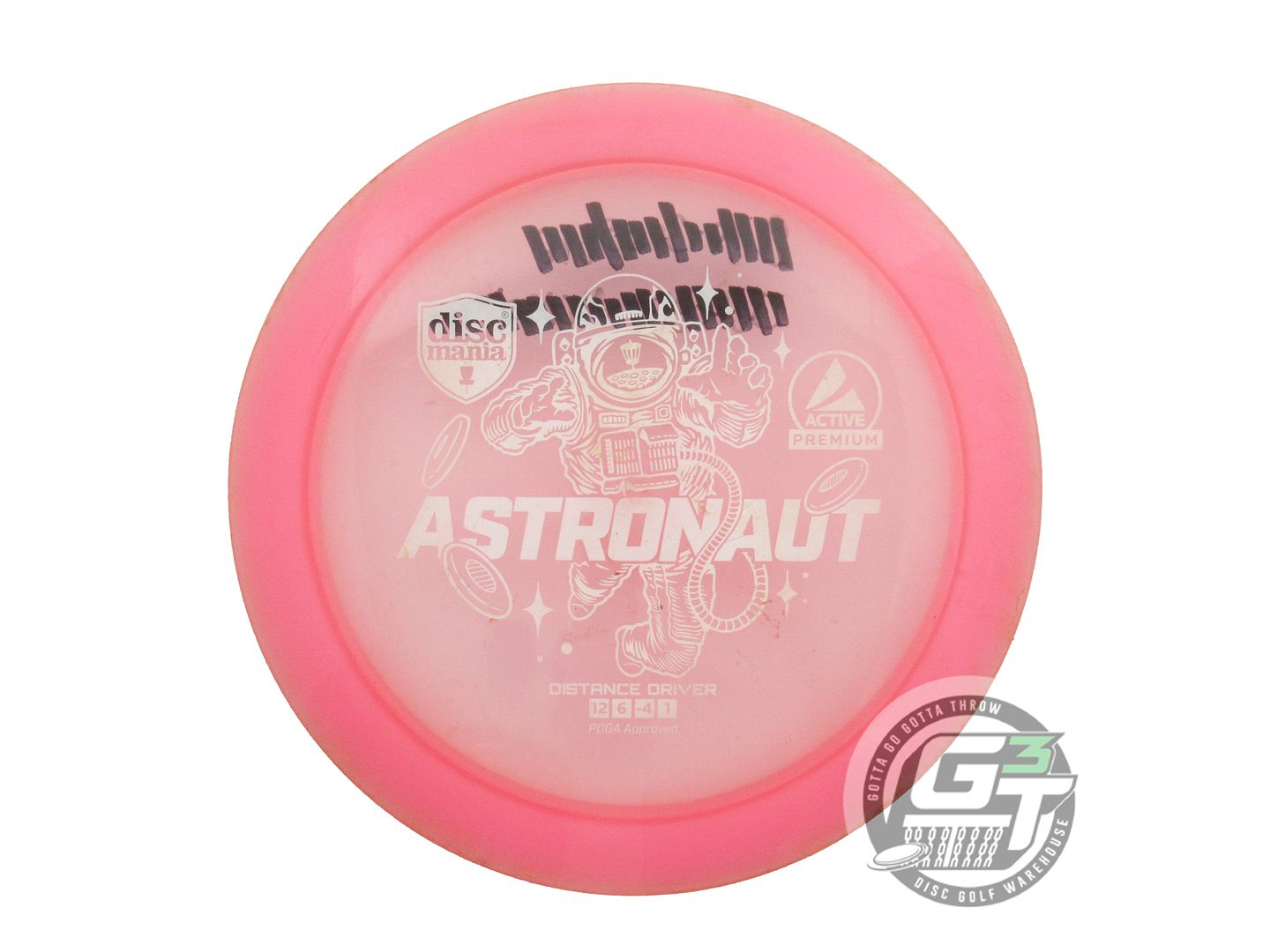 USED DiscMania Active Premium Astronaut 171g Pink White Stamp Driver Golf Disc