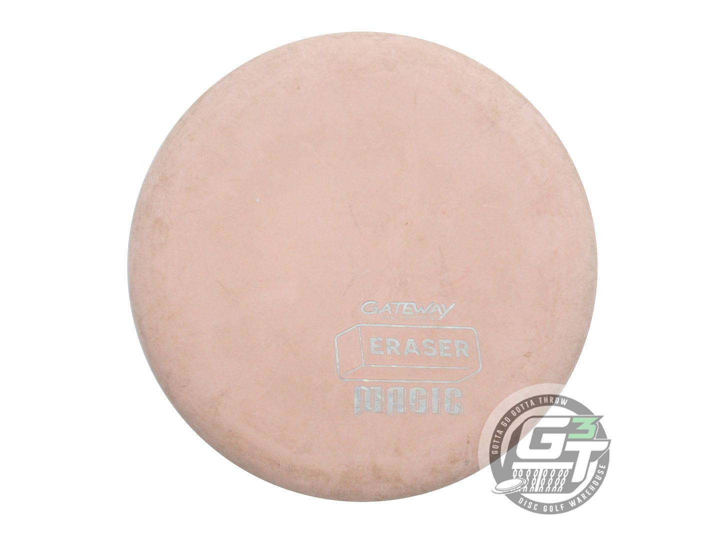 USED Gateway Eraser Magic 171g Peach Silver Shatter Foil Putter Golf Disc