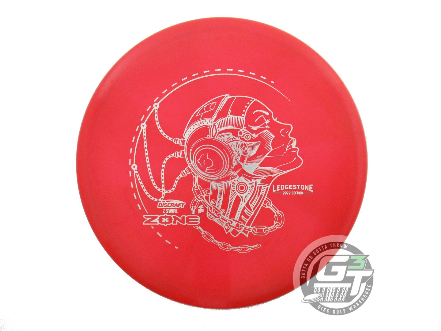 NOS Discraft [LEDGESTONE] Z Swirl Zone 176g Red Silver Weave Foil Putter Disc
