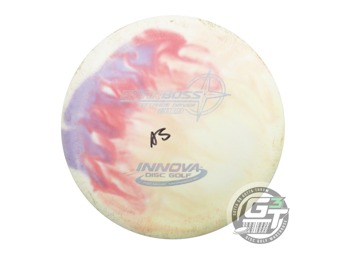 USED Innova Star Boss 171g White HOME DYED Distance Driver Golf Disc