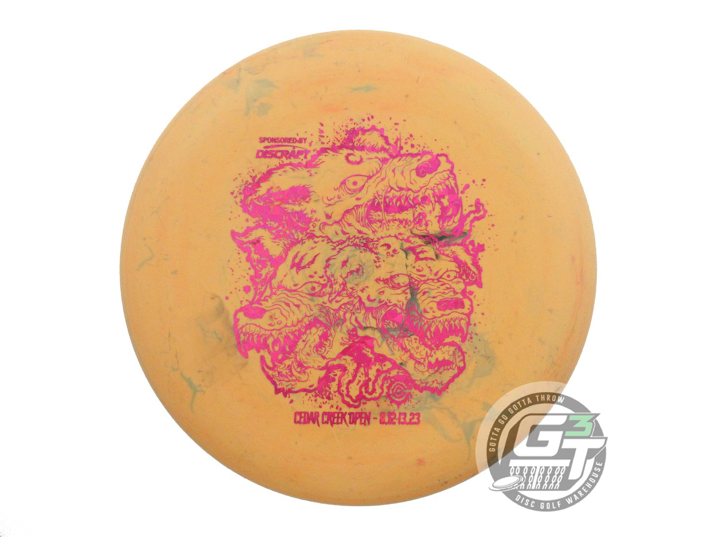 NOS Discraft [CEDAR CREEK OPEN] Jawbreaker Challenger 174g Peach Putter Disc