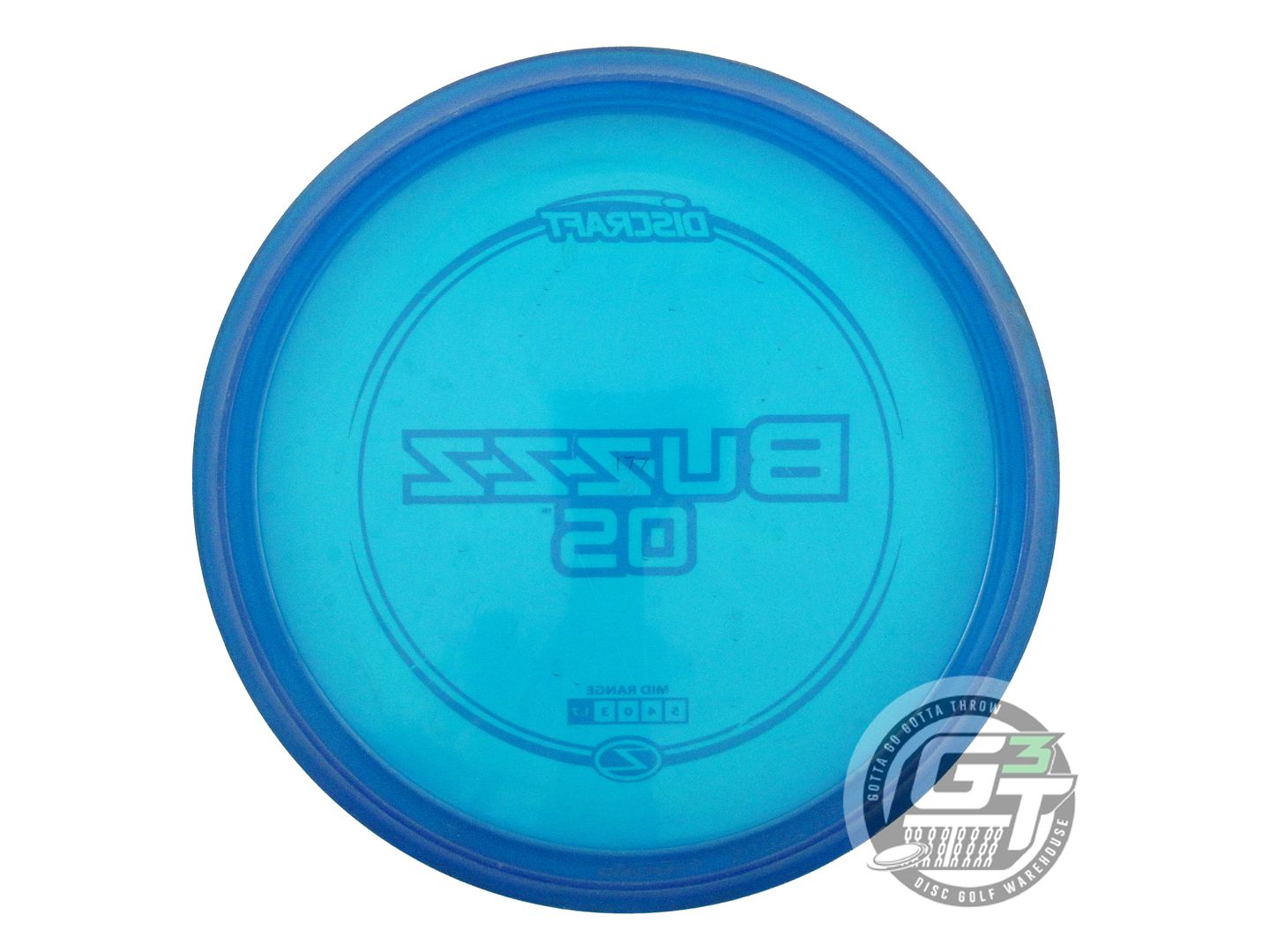 USED Discraft Z Buzzz OS 177g Blue Sky Blue Stamp Midrange Golf Disc