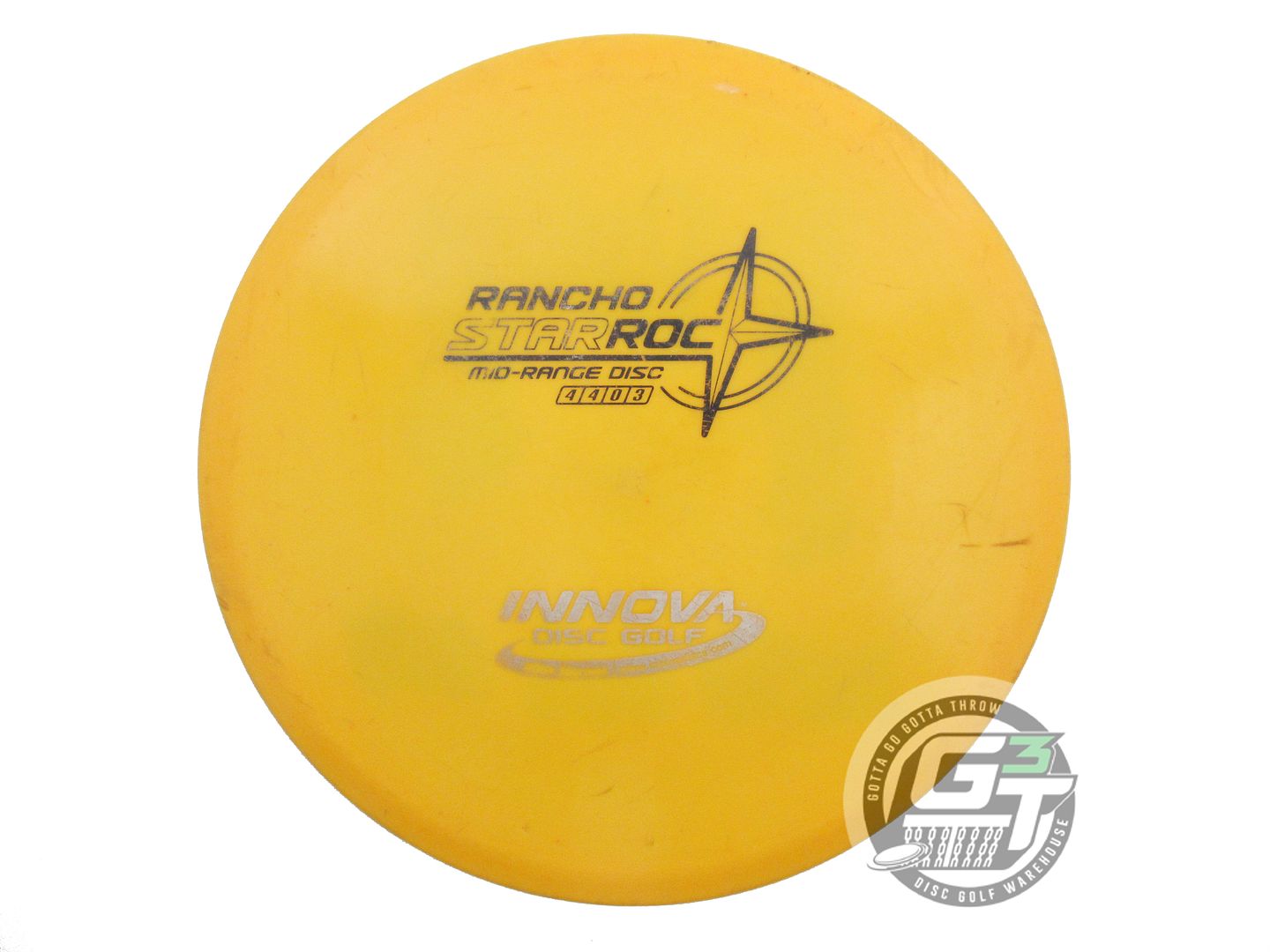 USED Innova Star Rancho Roc 179g Marigold Black & Silver Stamp Midrange Disc