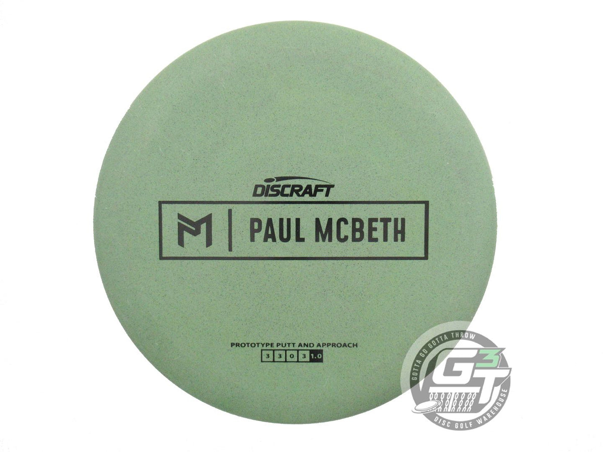 USED Discraft [McBETH] PROTO Rubber Blend Kratos 176g Green Putter Golf Disc