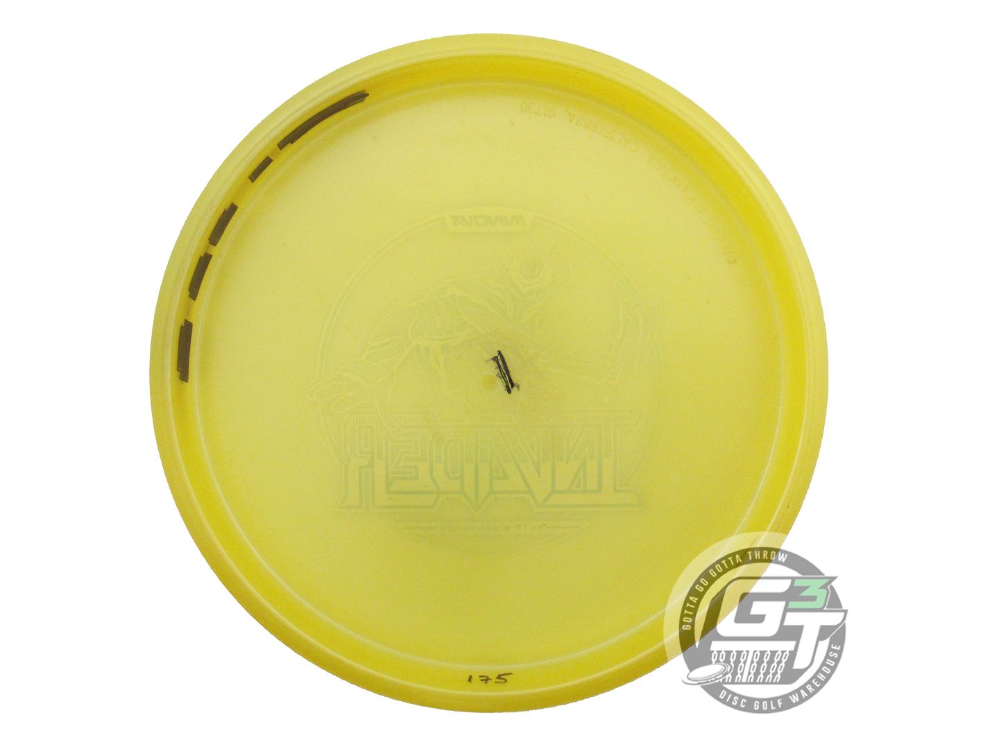 USED Innova Luster Champion Invader 175g Yellow Sunrise Foil Putter Golf Disc