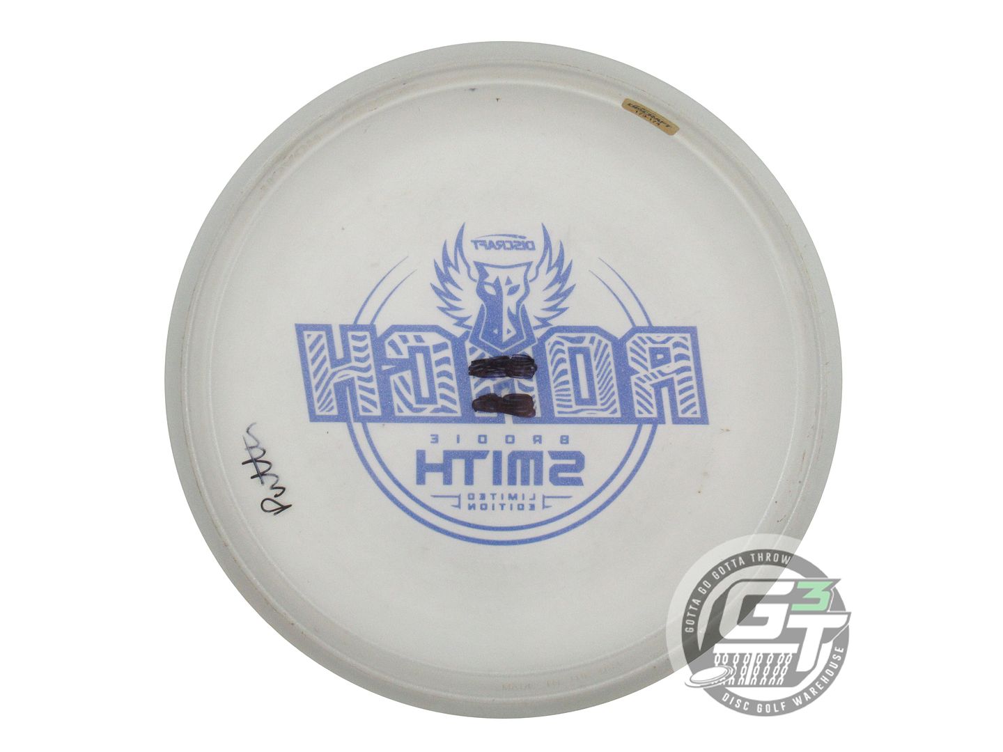USED Discraft [SMITH] Metallic Z Roach 176g Smoke Blue Stamp Putter Golf Disc