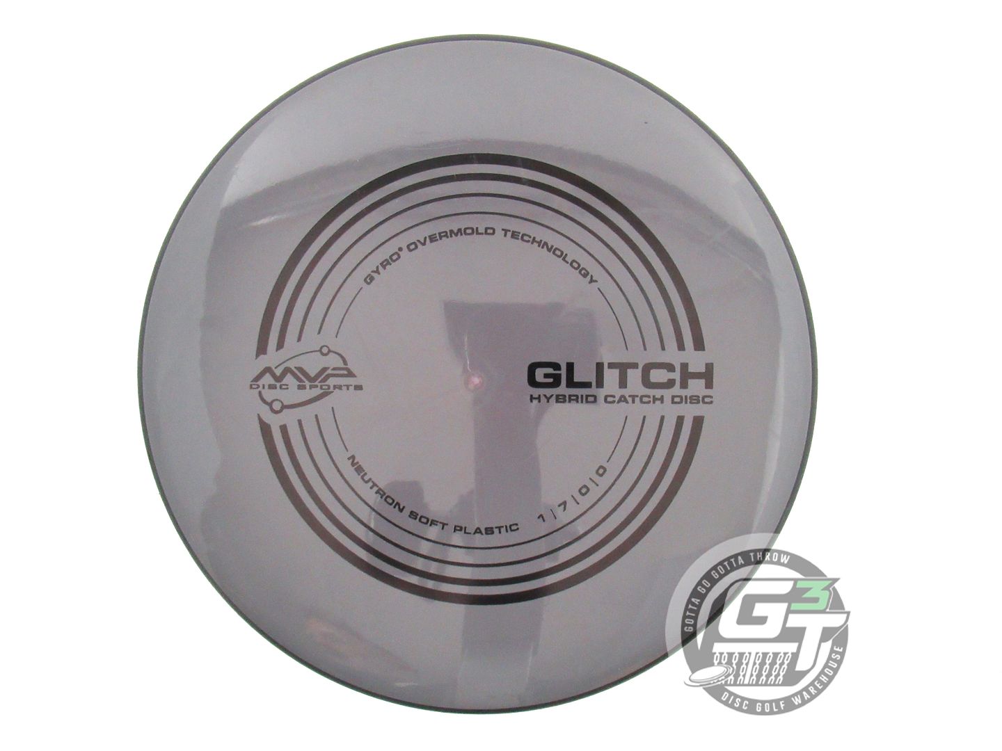 USED MVP Disc Sports Classic Neutron Soft Glitch 152g Gray Putter Golf Disc