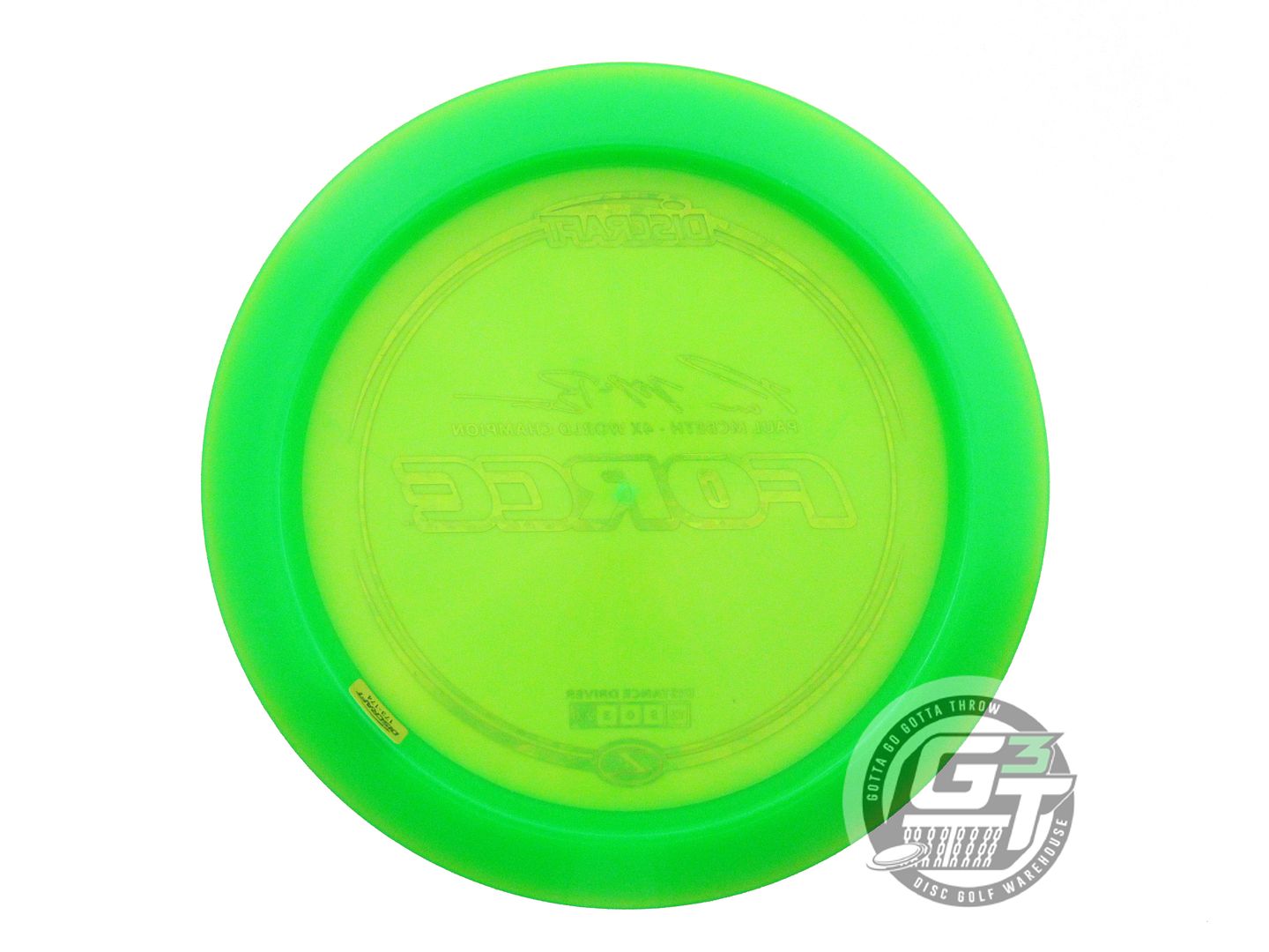 NOS Discraft [McBETH] Z Force 175g Green Red Shatter Foil Distance Driver Disc