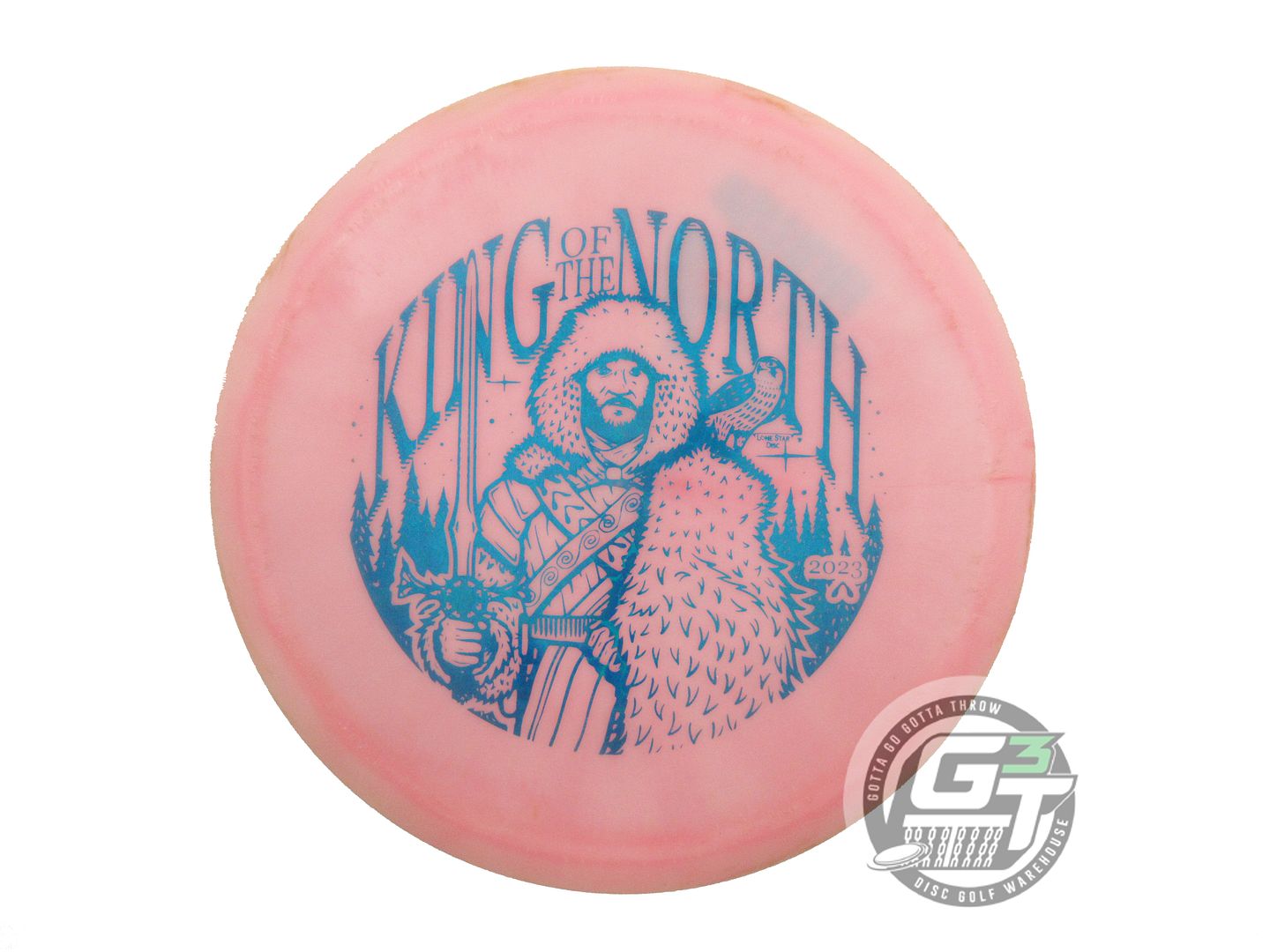 USED Lone Star [KOTN] Bravo Mockingbird 171g Pink Blue Foil Fairway Driver Disc