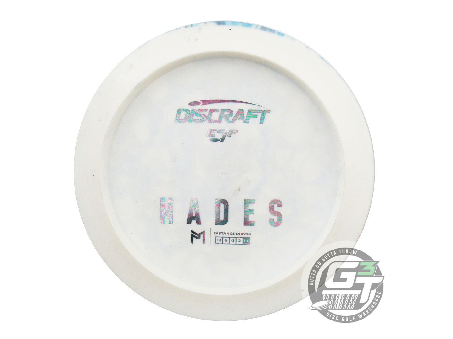 USED Discraft [McBETH] Backstamp ESP Hades 171g White HOME DYED Driver Golf Disc