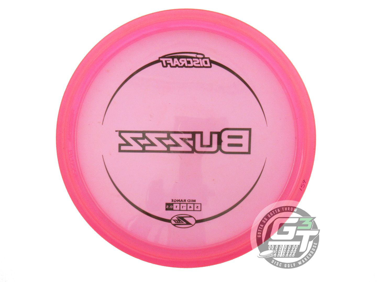 USED Discraft Z Lite Buzzz 161g Pink Black Stamp Midrange Golf Disc