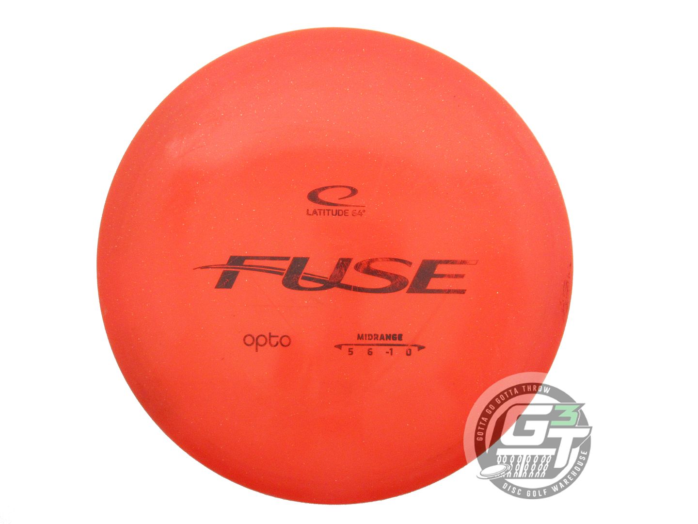 USED Latitude 64 Opto Fuse 178g Orange Black Stamp Midrange Golf Disc