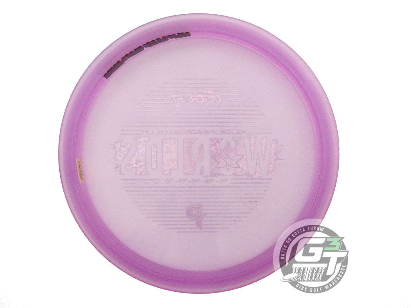 USED Discraft [PDGA WORLDS] CryZtal Passion 175g Purple Shamrock Driver Disc