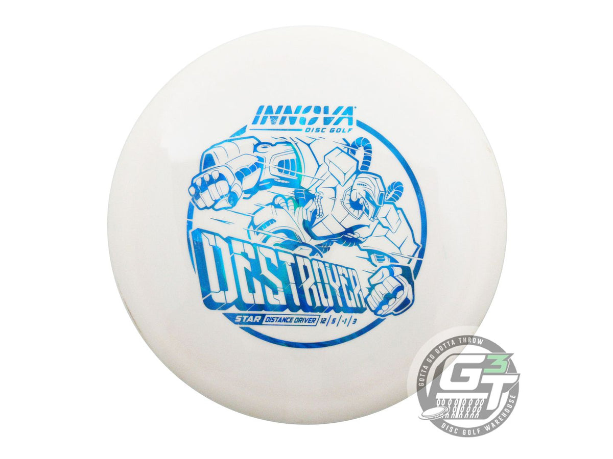 USED Innova Star Destroyer 149g White Blue Foil Distance Driver Golf Disc