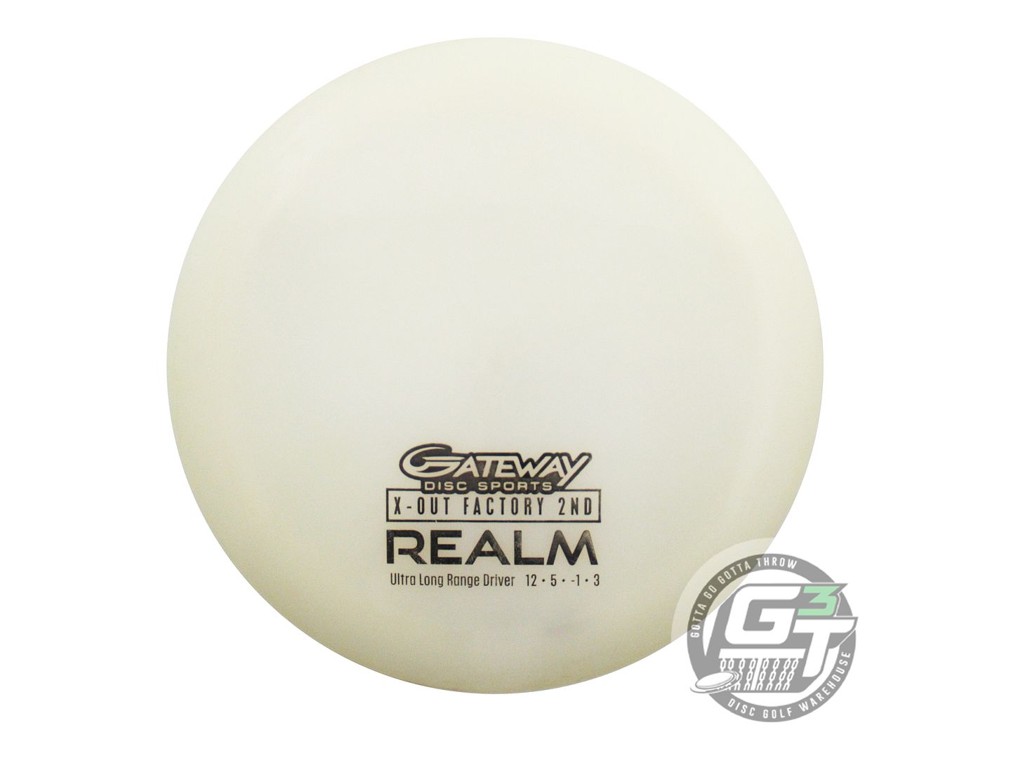 USED Gateway X-OUT NXT Realm 175g White Distance Driver Golf Disc