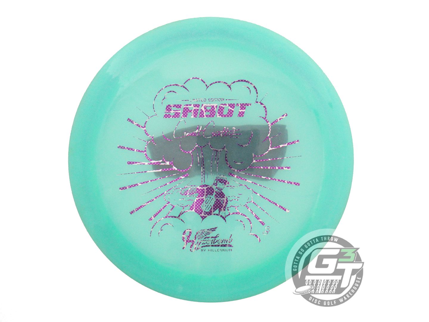 USED Hyzerbomb [GURTHIE] Lunar Glow Recon Sabot 175g Seafoam Driver Golf Disc