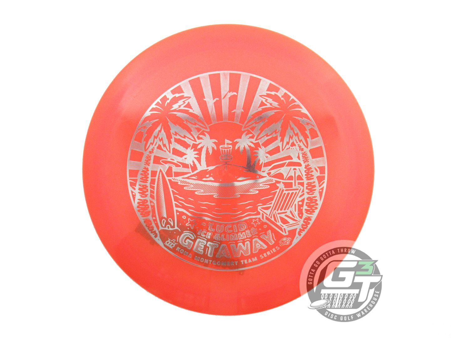USED Dynamic Discs [MONTGOMERY] Glimmer Lucid Getaway 172g Orange Driver Disc
