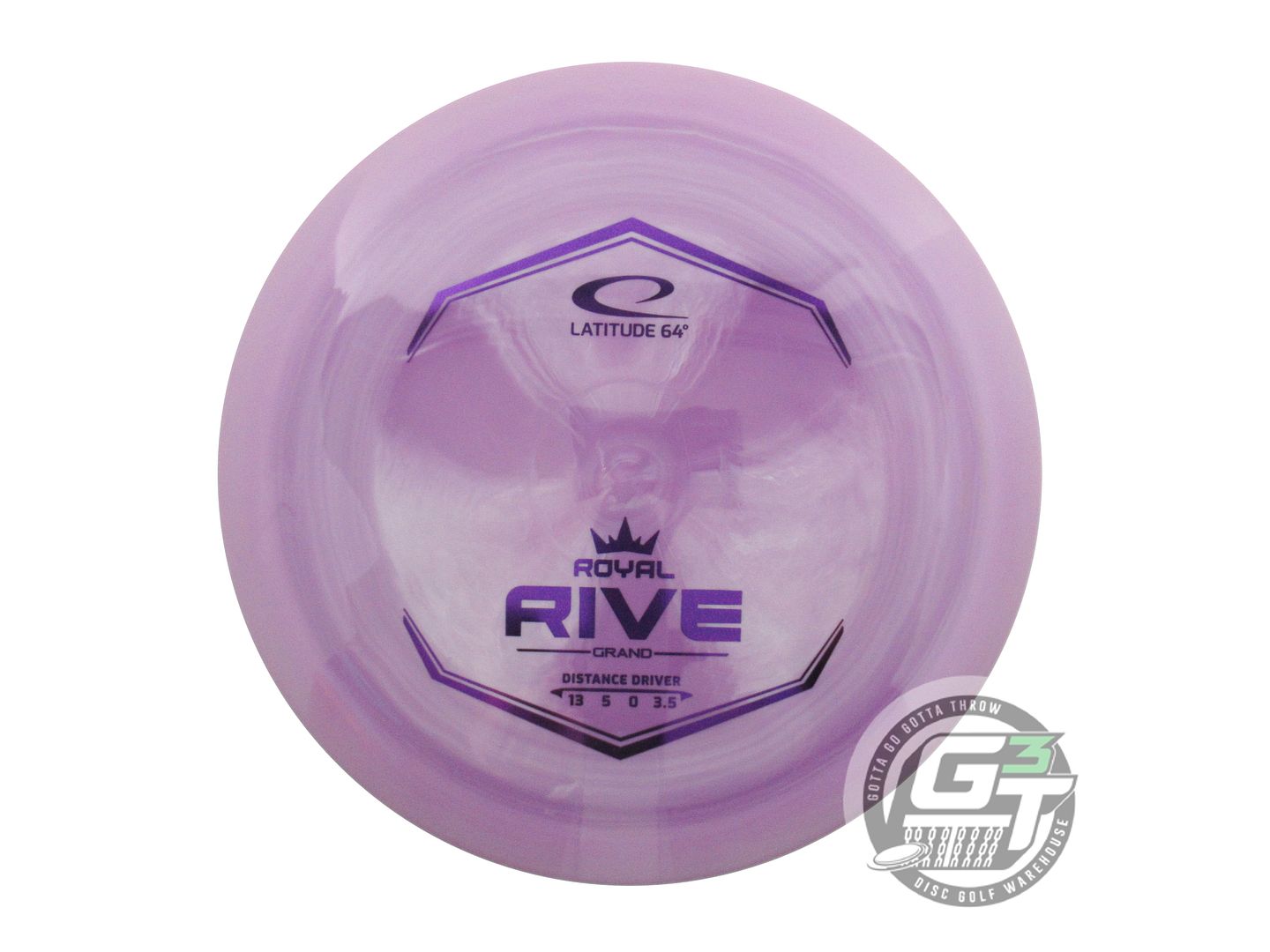 NOS Latitude 64 Royal Grand Rive 173g Lilac Purple Foil Distance Driver Disc