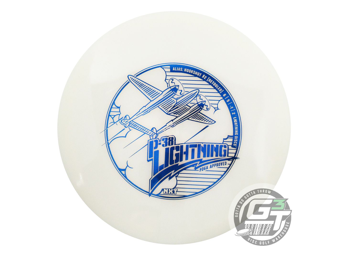 Lightning NXT P-38 #2 Hookshot [Retool] Fairway Driver Golf Disc (Individually Listed) - Gotta Go Gotta Throw