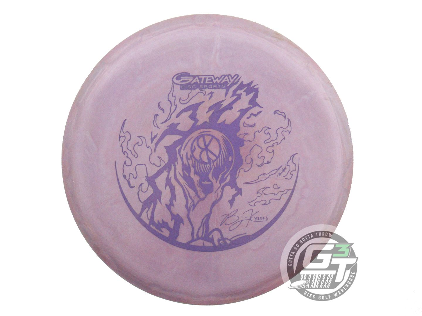 USED Gateway Diamond Element 178g Lilac Purple Stamp Midrange Golf Disc