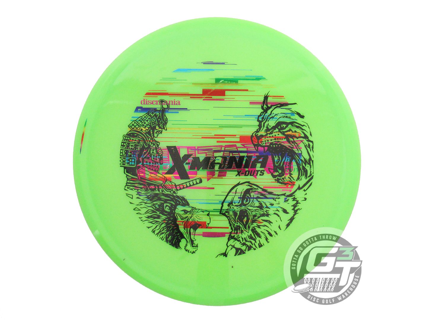 USED DiscMania X-OUT Neo Mutant 178g Lime Midrange Golf Disc