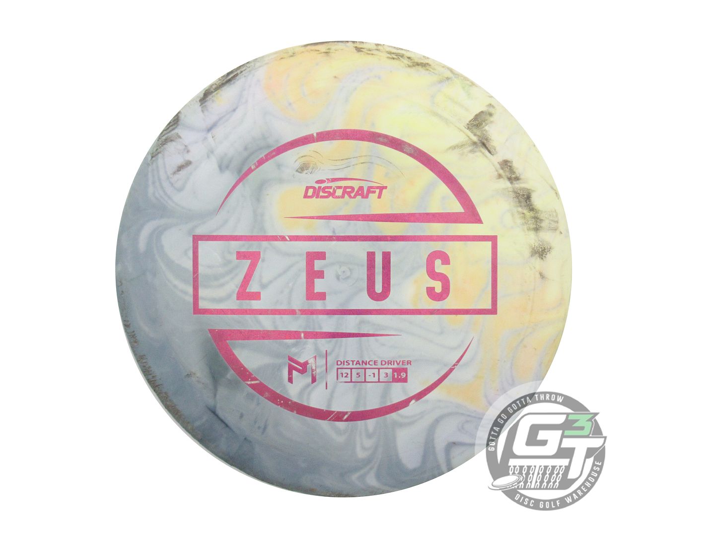 USED Discraft [McBETH] ESP Zeus 174g White HOME DYED Driver Golf Disc