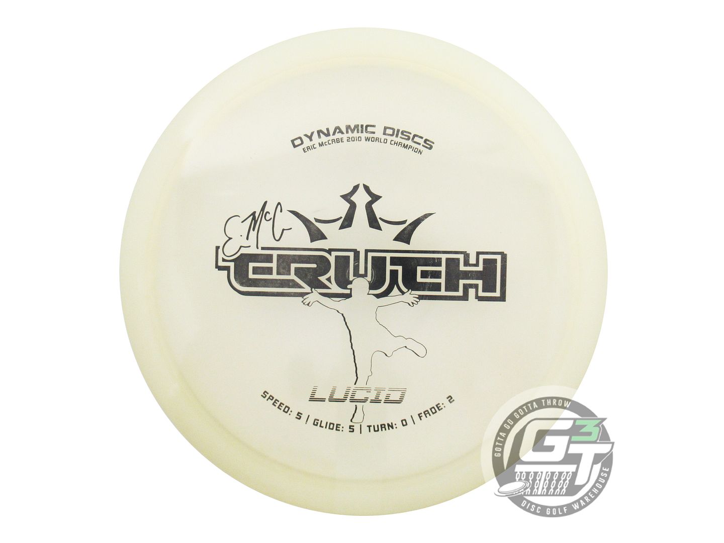 USED Dynamic Discs Lucid EMAC Truth 177g Milky White Black Stamp Midrange Disc